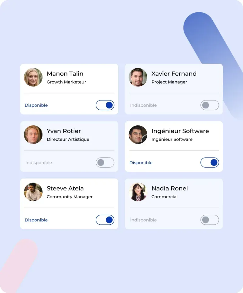 The Muzzo app: the selection of headhunters available for your mission.
