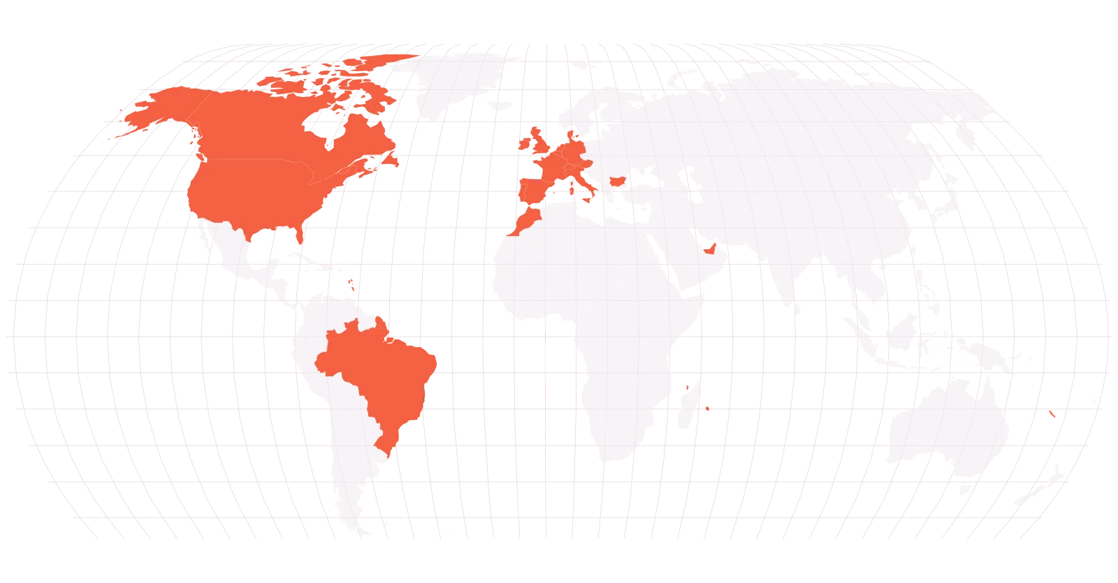 Carte du monde : le réseau de chasseurs de tête Muzzo